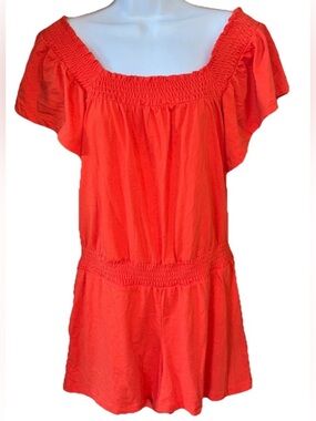 J. Crew Women’s Romper Shorts 1 Piece On/Off Shoulder Sz S Beach Summer NWT